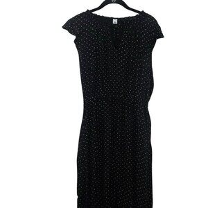 Old Navy Black & White Polka Dot Ruffle Dress – Size Medium